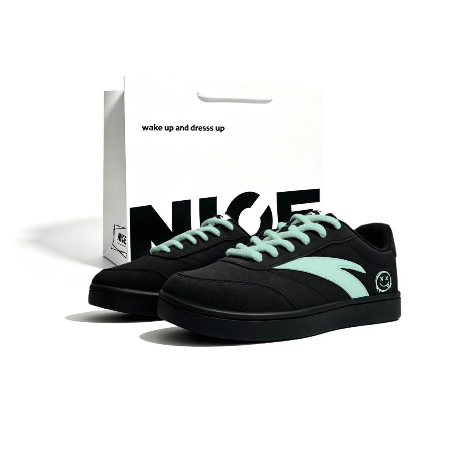 ANTA Active Skateboard Shoes Men's Low Top Green