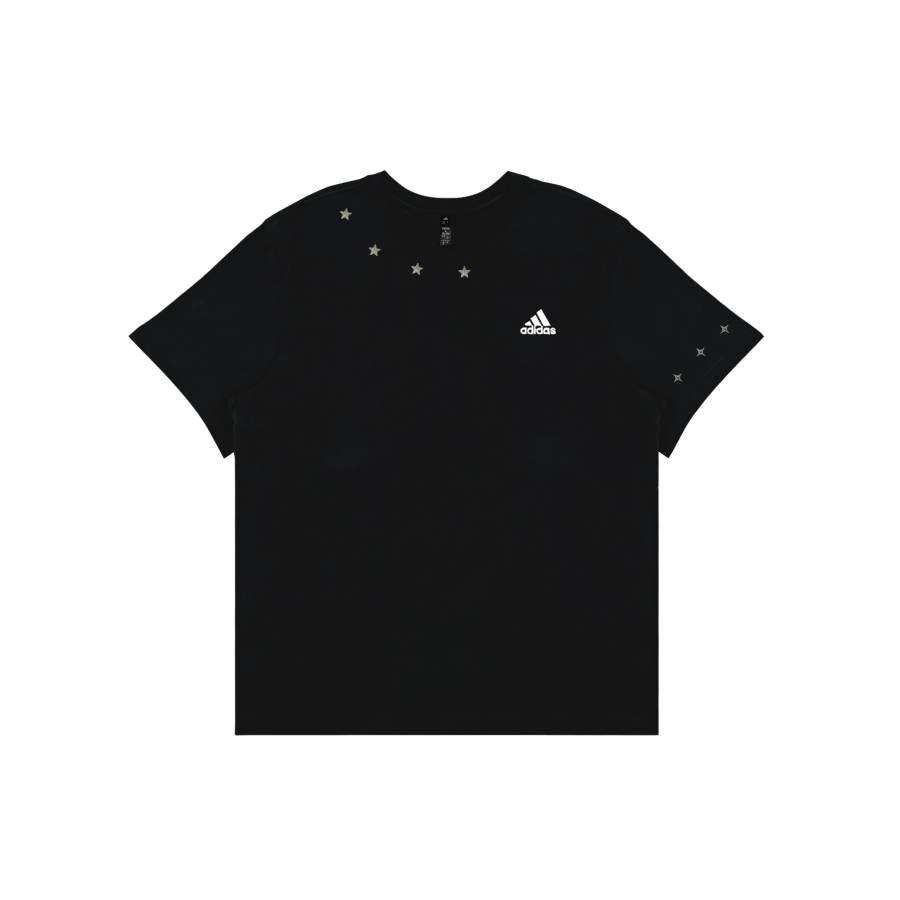 Adidas Adidas MUST HAVES T Shirts Unisex Black Wilderness Badge Premium Shopping Bag Crew Neck Moderate