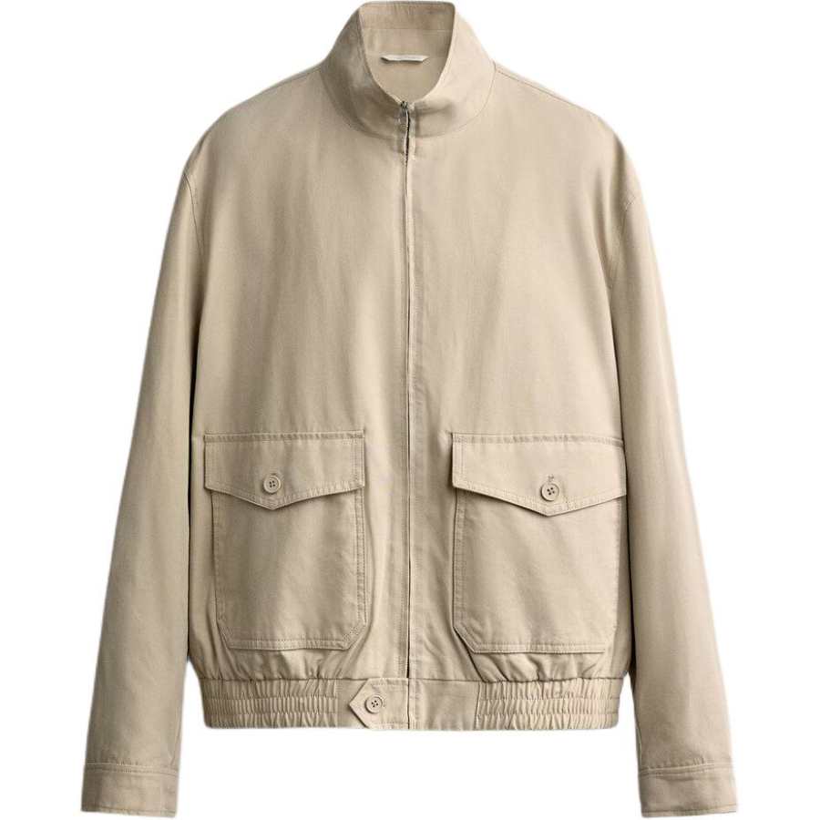 ZARA ZARA Jackets Men's Sand Stand Collar Moderate