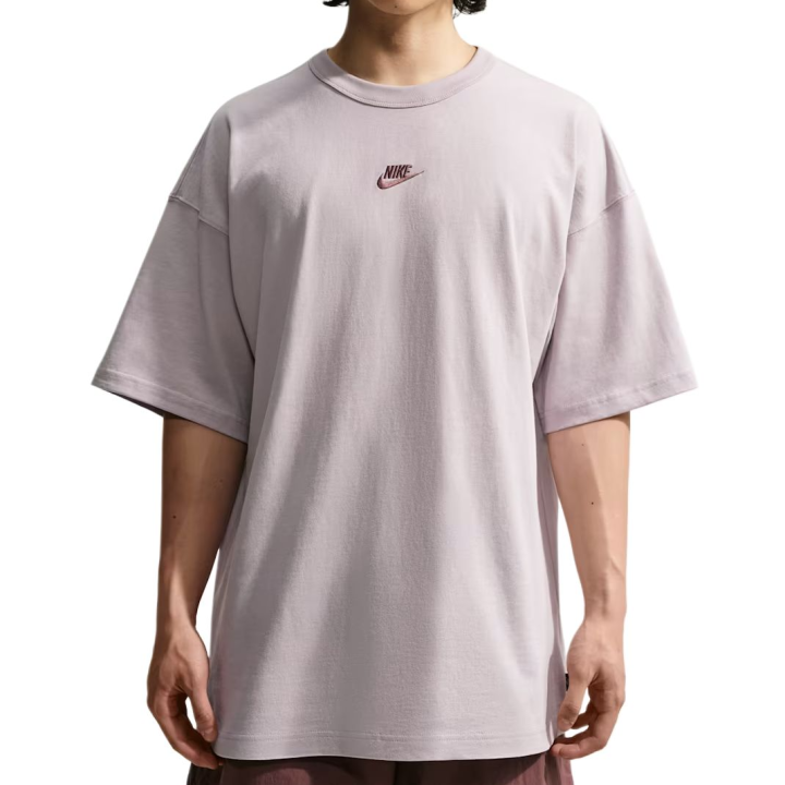 Nike Nike ESSENTIALS T Shirts Men's Silver Lilac Crew Neck Moderate