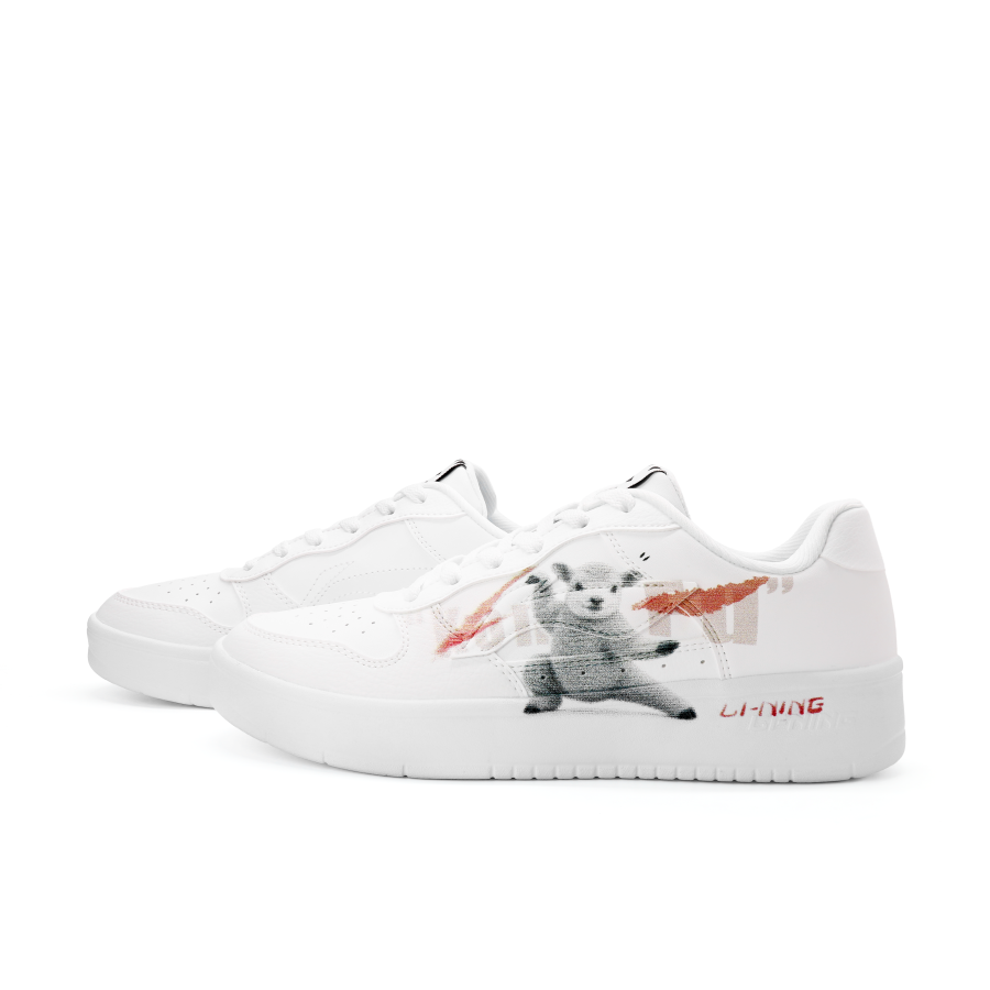 Li-Ning Li Ning Floating Boat Skateboard Shoes Unisex Low Top White/Red