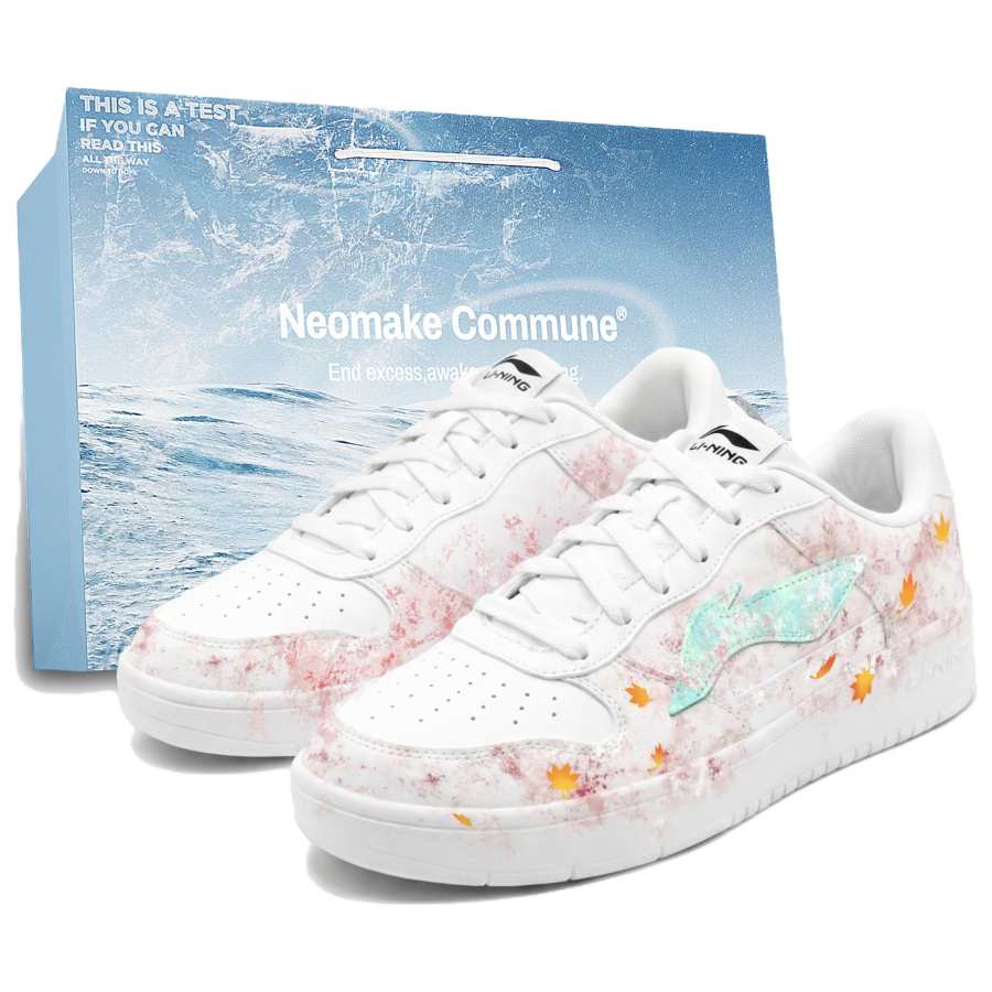 Li-Ning Li Ning Floating Boat Skateboard Shoes Unisex Low Top White