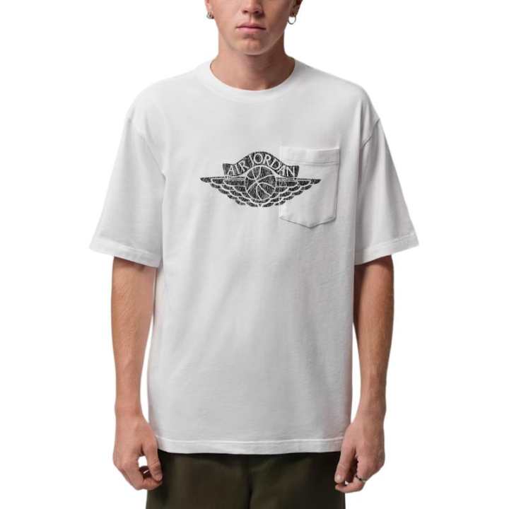 Jordan Jordan Flight Essentials T Shirts Men's White Crew Neck