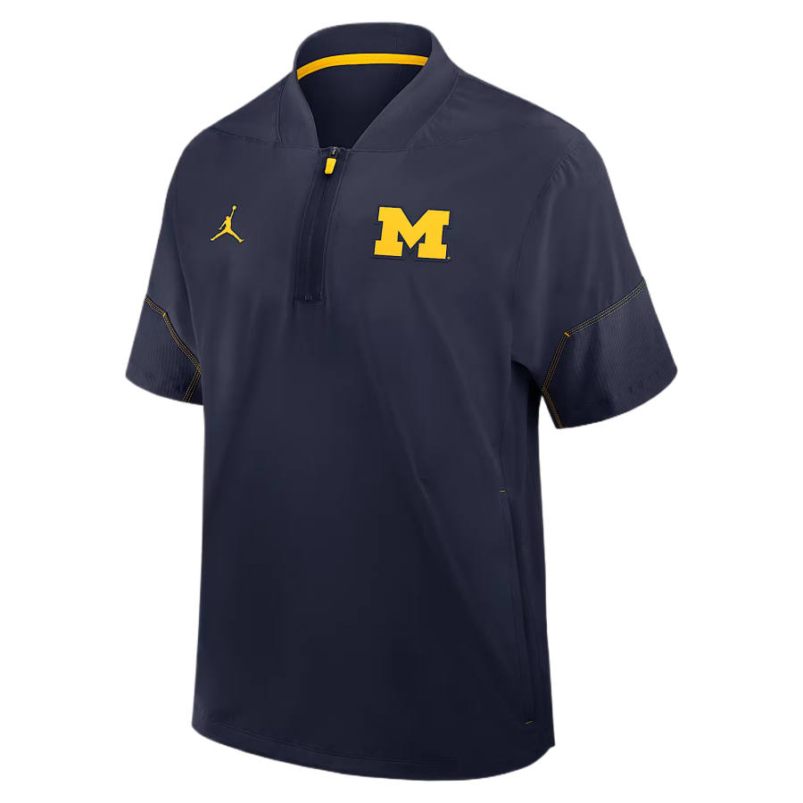 Jordan Jordan T Shirts Men's Marine Blue Baseball Collar Moderate