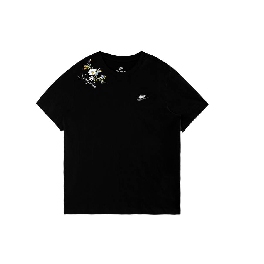 Nike Nike Sportswear Club T Shirts Men's Black/White/Dark Gray Crew Neck Moderate
