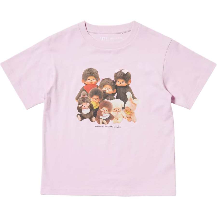 UNIQLO X Monchhichi Kids T Shirts Crew Neck