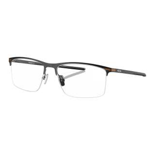 Oakley Titanium Alloy Square Eyeglass Frames Unisex Black/Gray