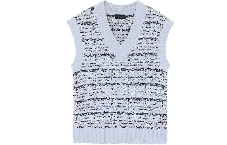 WE11DONE Tank Tops Unisex Blue V Neck Moderate Straight Fit