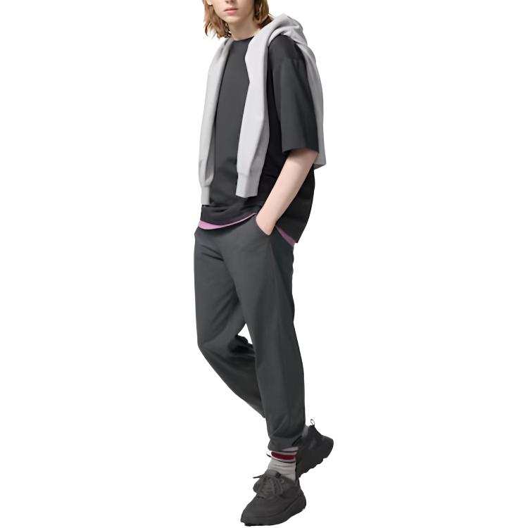 UNIQLO Casual Pants Men's Dark Gray Moderate Tapered Pants