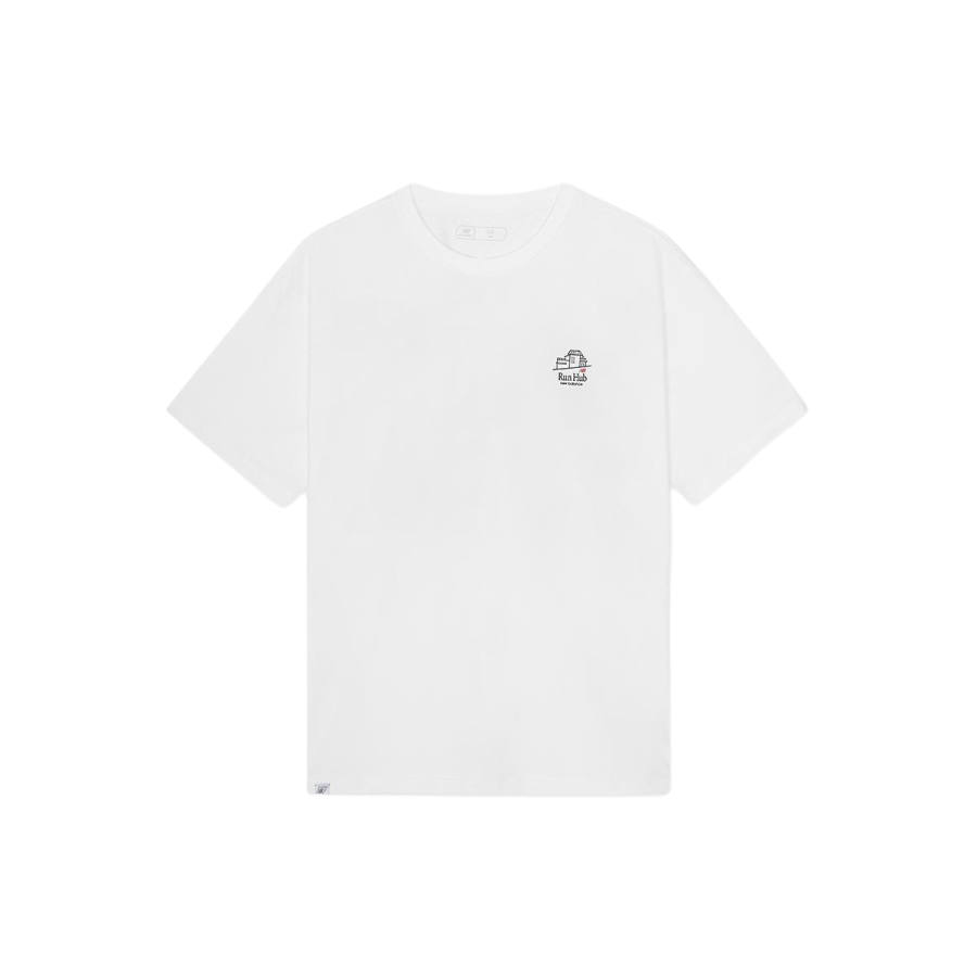 New Balance New Balance UNI FROZEN Quick Dry T Shirts Unisex White Crew Neck Moderate Straight Fit