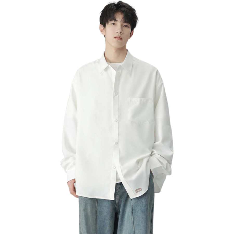 WARRIOR WARRIOR Shirts Unisex Lapel Moderate Straight Fit