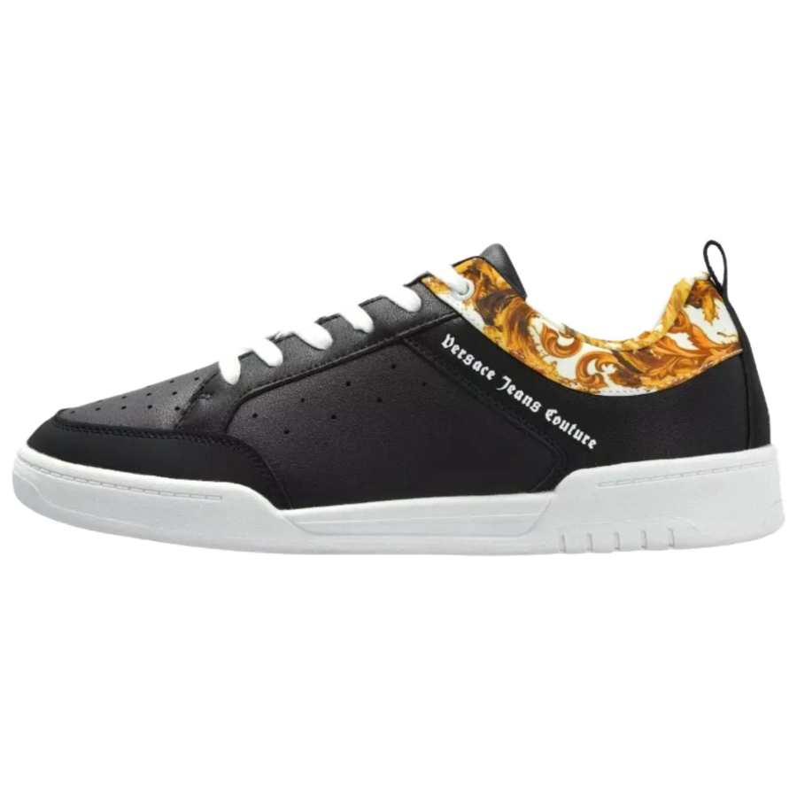 VERSACE JEANS COUTURE Skateboard Shoes Men's Low Top Black