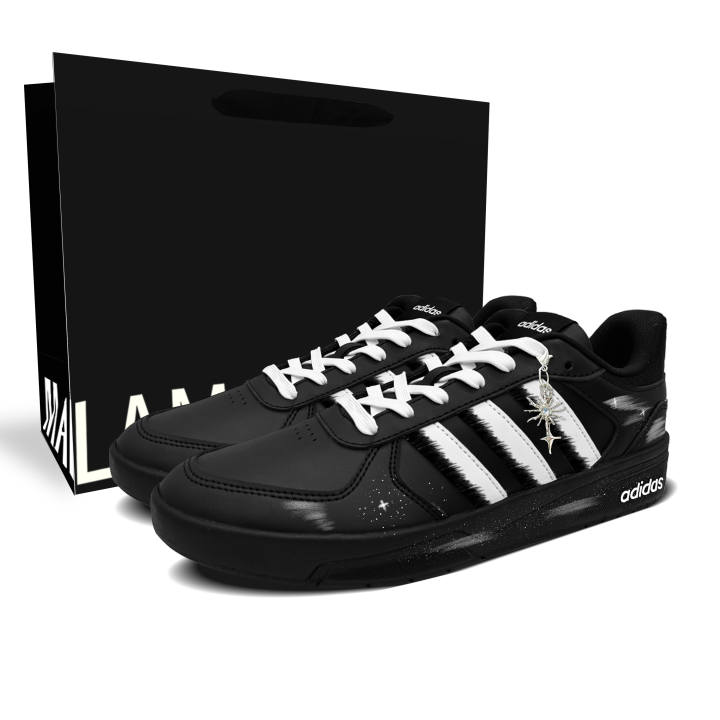 Adidas Adidas COURTBEAT Skateboard Shoes Unisex Low Top Black