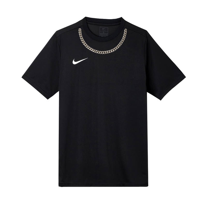 Nike Nike T Shirts Unisex Black Crew Neck Moderate Straight Fit