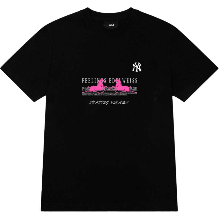 MLB New York Yankees T Shirts Unisex Black Crew Neck