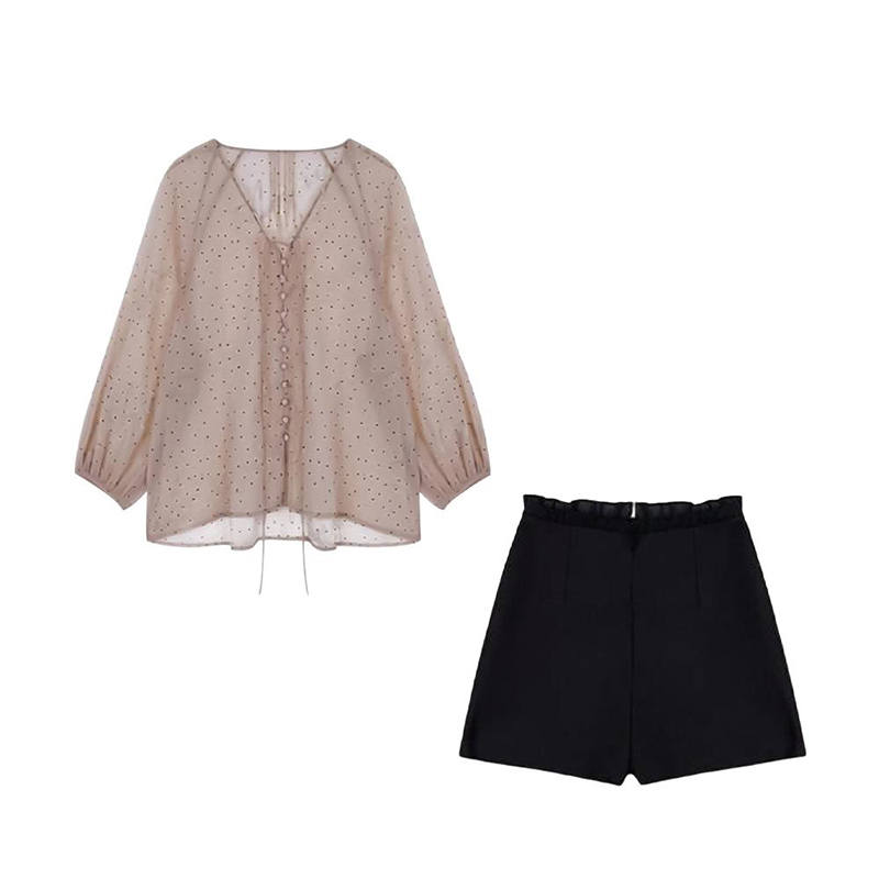 MARIE·COCO Casual Suits Women's V Neck Moderate