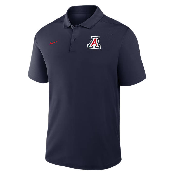 Nike Nike Dri Fit College Polo Shirts Men's Marine Blue Polo Collar Moderate