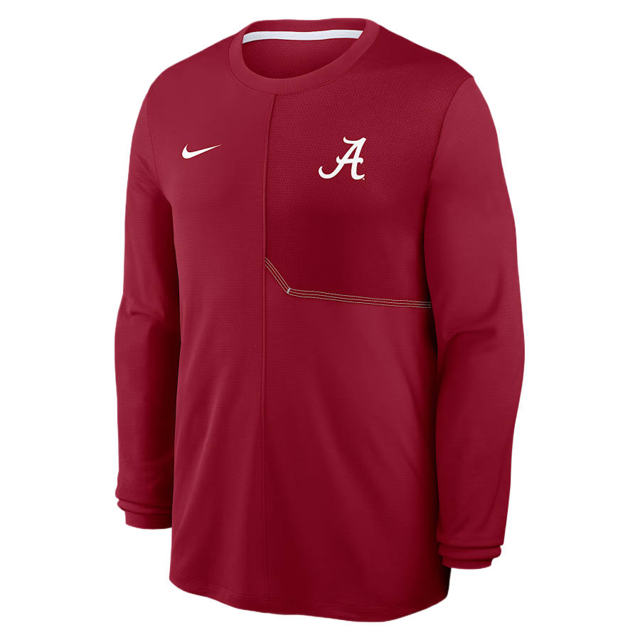 Nike Nike Dri Fit College T Shirts Men's Dark Red/White Crew Neck Moderate