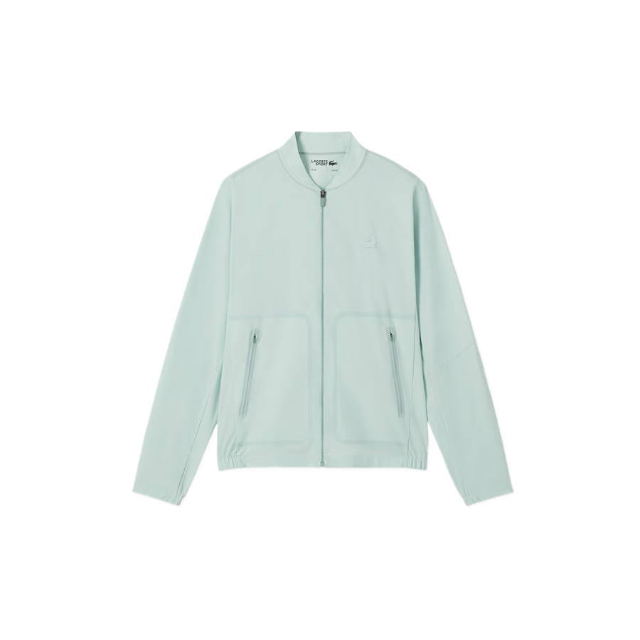 LACOSTE Jackets Women's Mint Green Baseball Collar Moderate