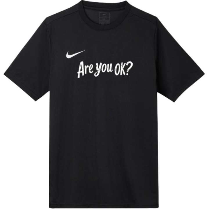 Nike Nike T Shirts Unisex Black Crew Neck Moderate Straight Fit