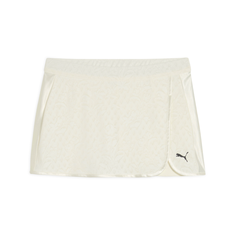 PUMA Casual Short Skirts Women's Ecru Moderate Short Skirt A Line Skirt