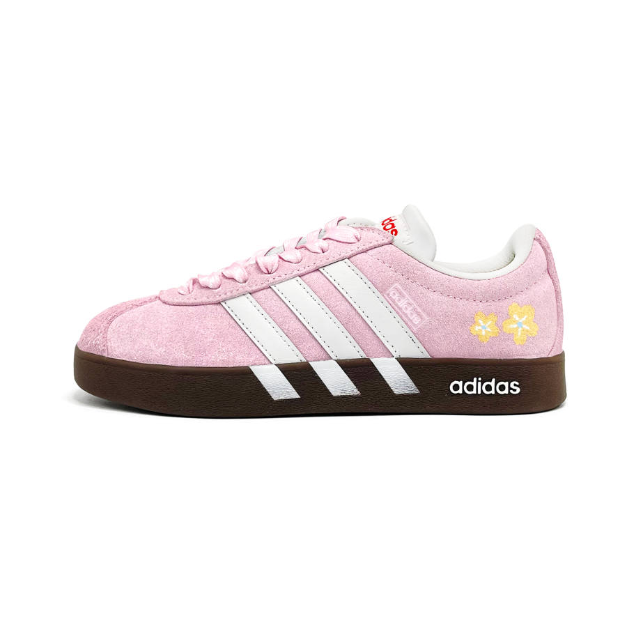 Adidas Adidas VL COURT 2.0 Skateboard Shoes Unisex Low Top Pink