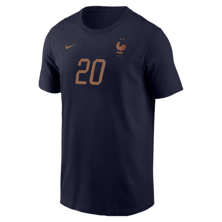 Nike Nike FFF T Shirts Men's University Marine Crew Neck