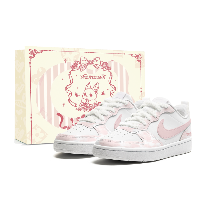 Nike Nike Court Borough Skateboard Shoes Women's Low Top Pink