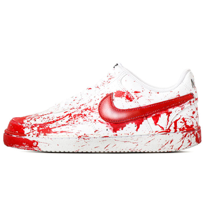 Nike Nike Court Vision 1 Skateboard Shoes Men's Low Top Red/White