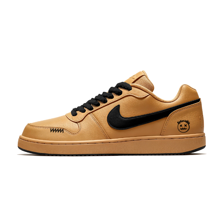 Nike Nike EBERNON Skateboard Shoes Men's Low Top Black/Brown