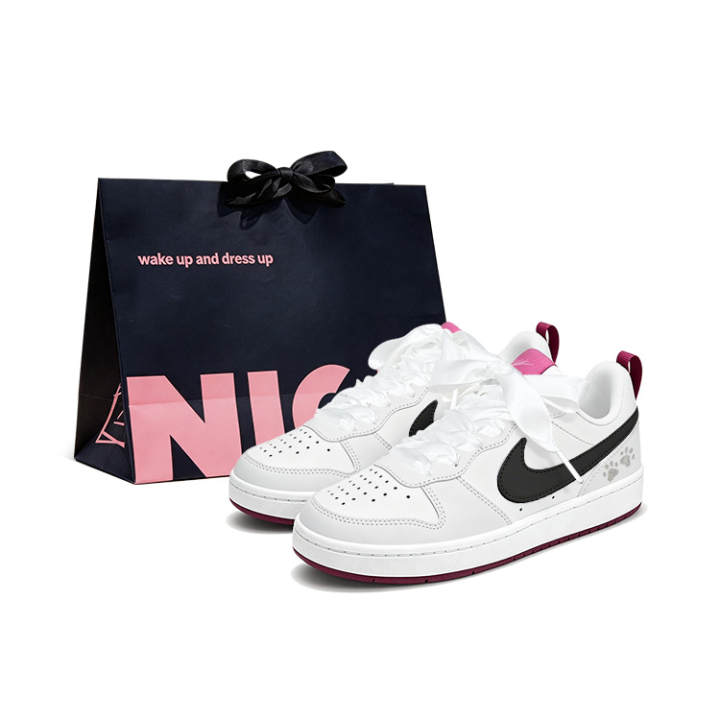 Nike Nike Court Borough Skateboard Shoes Women's Low Top Gray Black