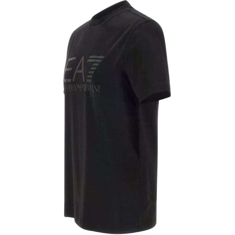 EMPORIO ARMANI T Shirts Men's Black Crew Neck Moderate Straight Fit