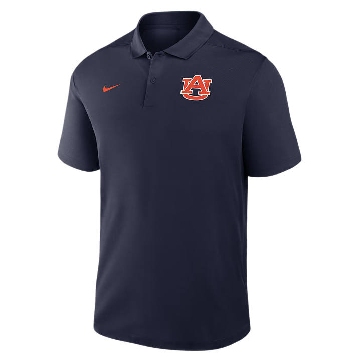 Nike Nike Dri Fit College Polo Shirts Men's Marine Blue Polo Collar Moderate