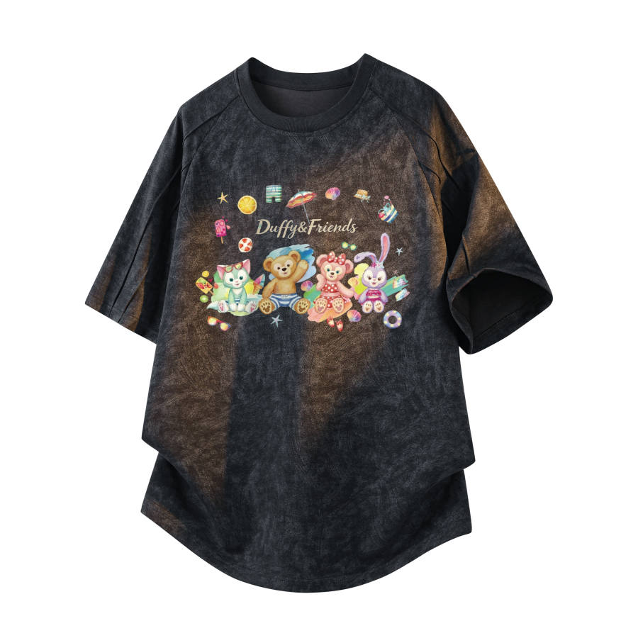 Disney T Shirts Unisex Crew Neck Moderate Straight Fit