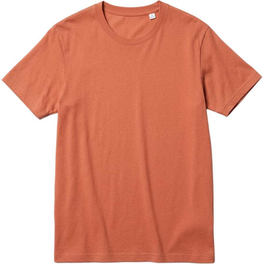 UNIQLO T Shirts Unisex Orange Crew Neck