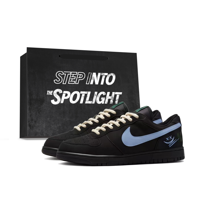 Nike Nike Dunk Skateboard Shoes Men's Low Top Black/Blue/Green