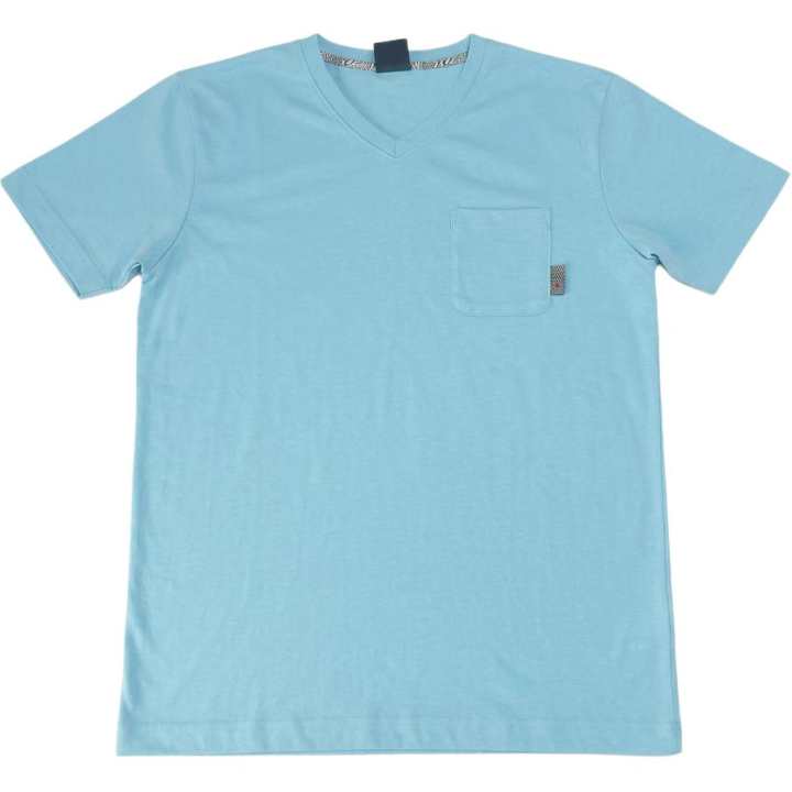 Jordan Jordan T Shirts Men's Blue V Neck Moderate