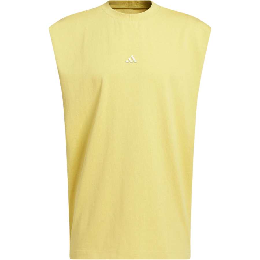Adidas Adidas BASKETBALL Tank Tops Unisex Light Earth Gold Crew Neck Moderate Other
