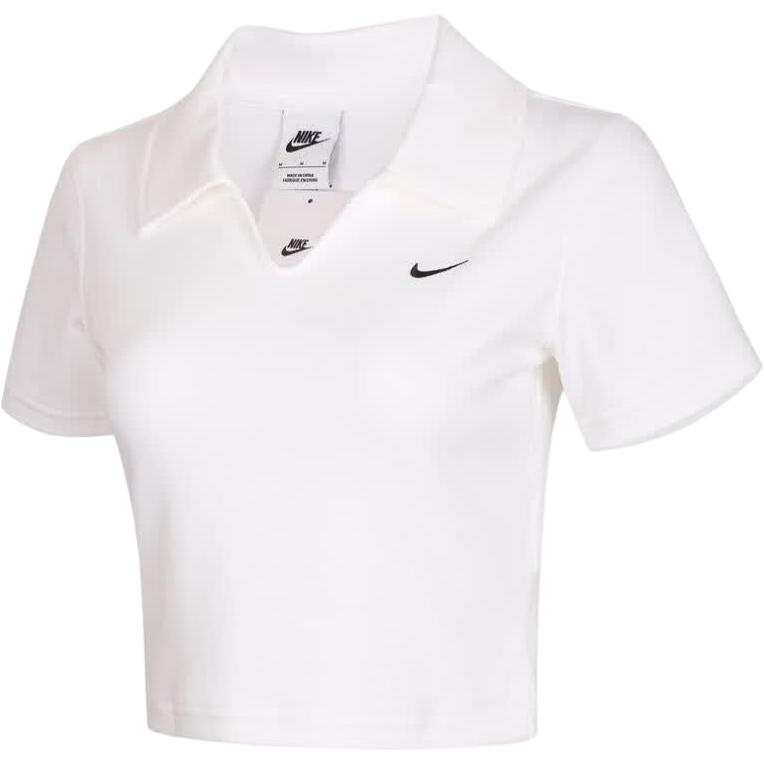 Nike Nike Polo Shirts Women's White Polo Collar Moderate