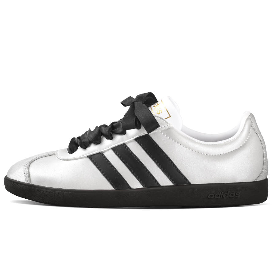 Adidas Neo VL Court 2.0 Skateboard Shoes Unisex Low Top Silver/Black