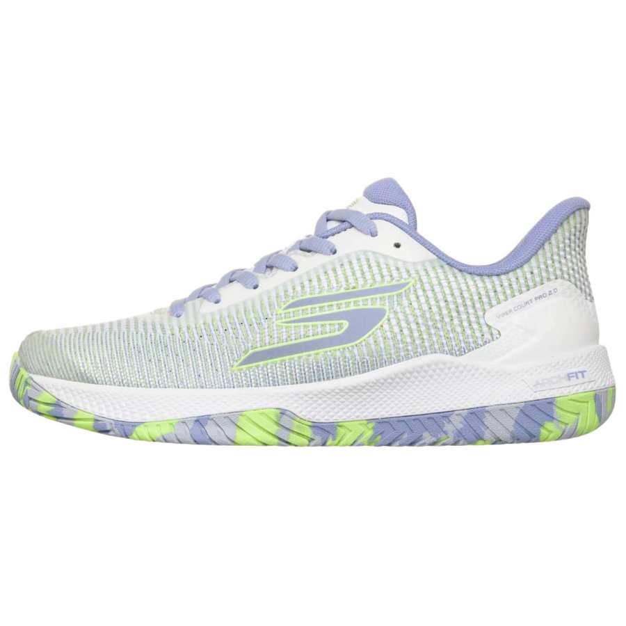 Skechers Viper Court Pro 2.0 Training Shoes Women's White Blue Green