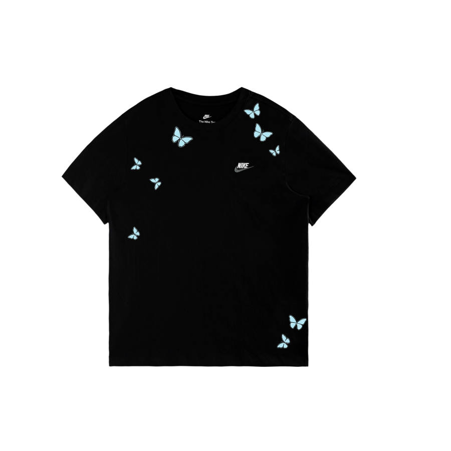 Nike Nike Sportswear Club T Shirts Men's Black/White/Dark Gray Crew Neck Moderate