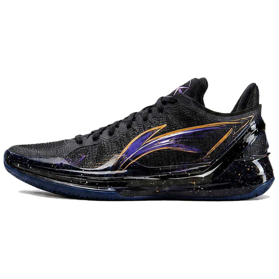 Li-Ning Li Ning Liren 4 V2 Basketball Shoes Unisex Low Top Black/Purple/Gold