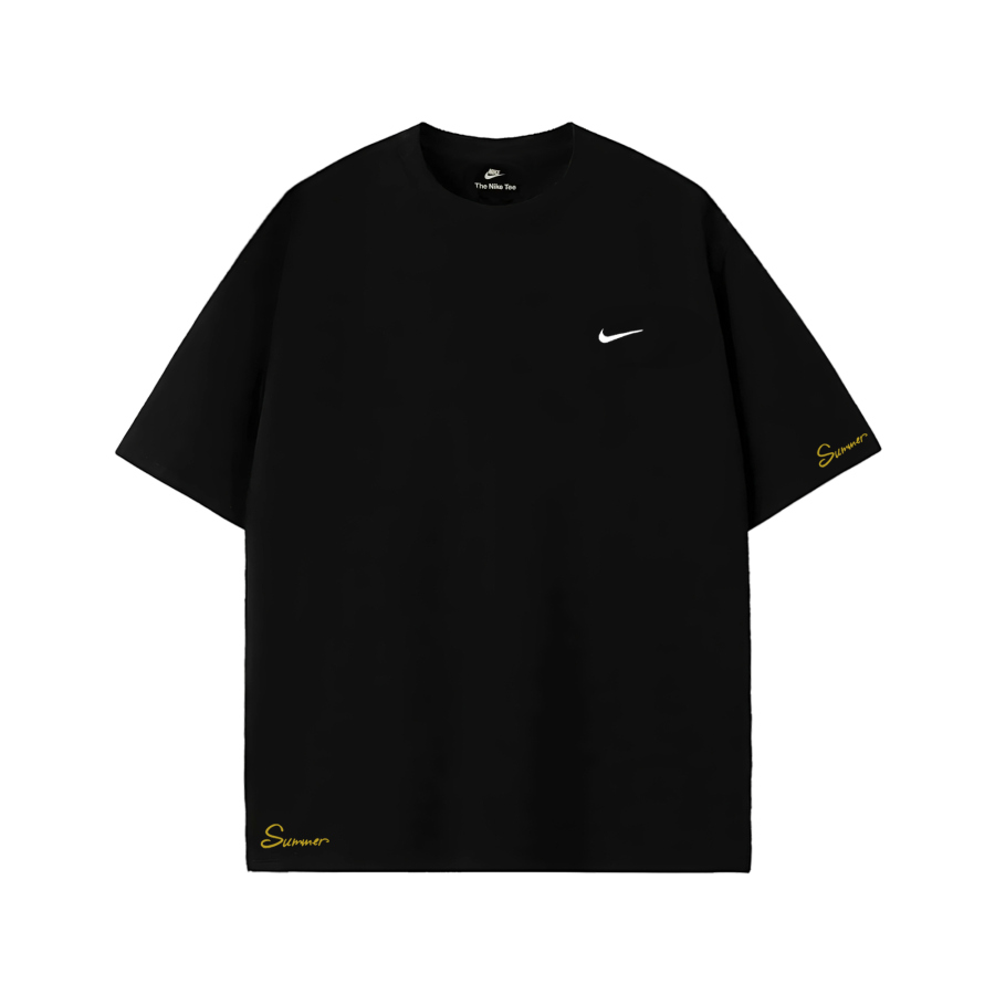 Nike Nike T Shirts Unisex Black Crew Neck Moderate Straight Fit