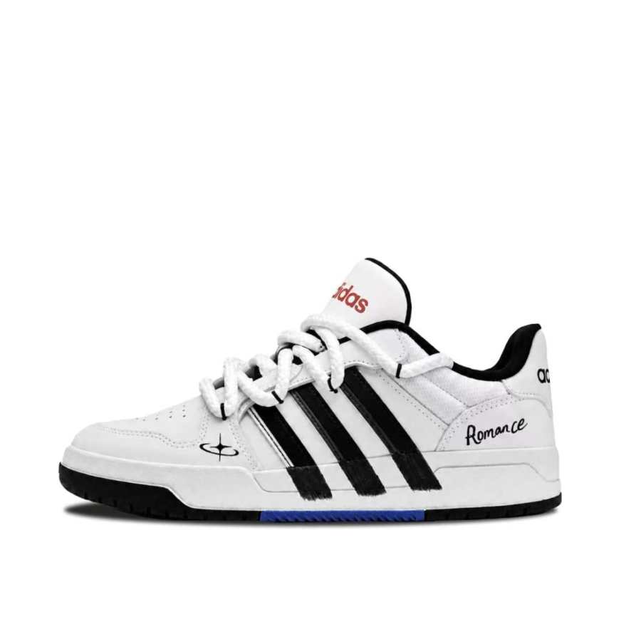 Adidas Adidas Skateboard Shoes Unisex Low Top White Black Blue Multicolor