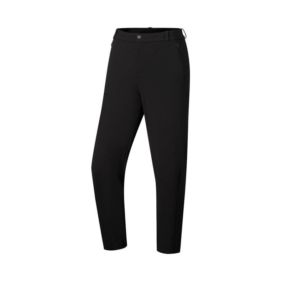 Li-Ning Li Ning Gold Logo | Knitted Sweatpants Women's Black Moderate