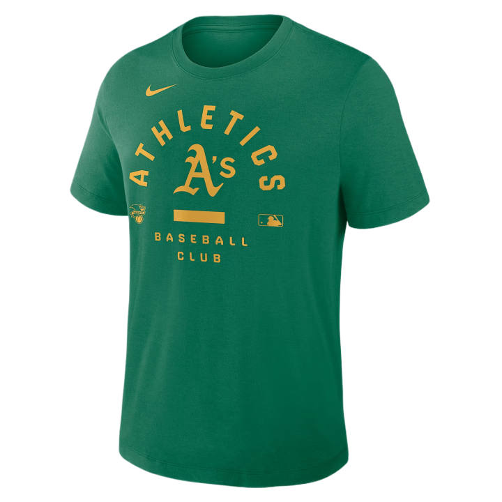 Nike Nike X MLB Dri Fit T Shirts Men's Kelly Green Crew Neck Moderate
