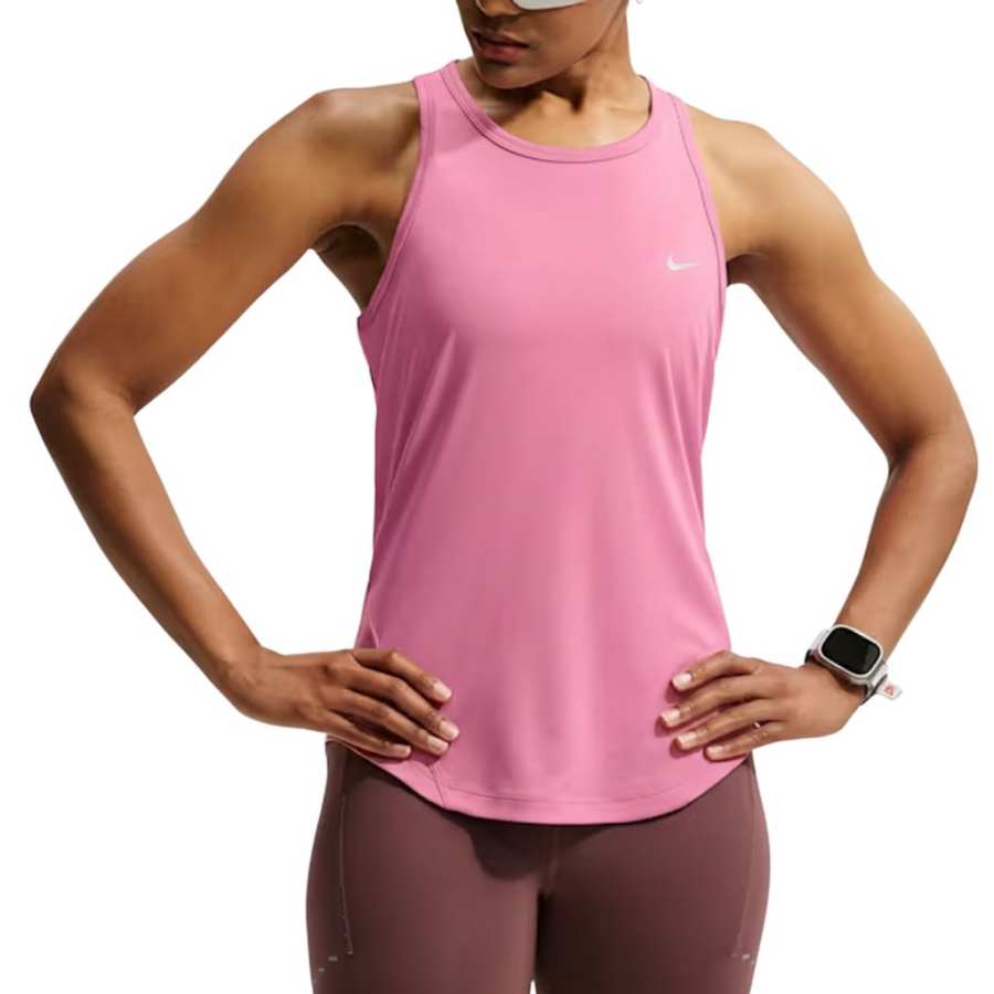 Nike Nike TEMPO Running Tank Tops Women's Peony Color Crew Neck Moderate