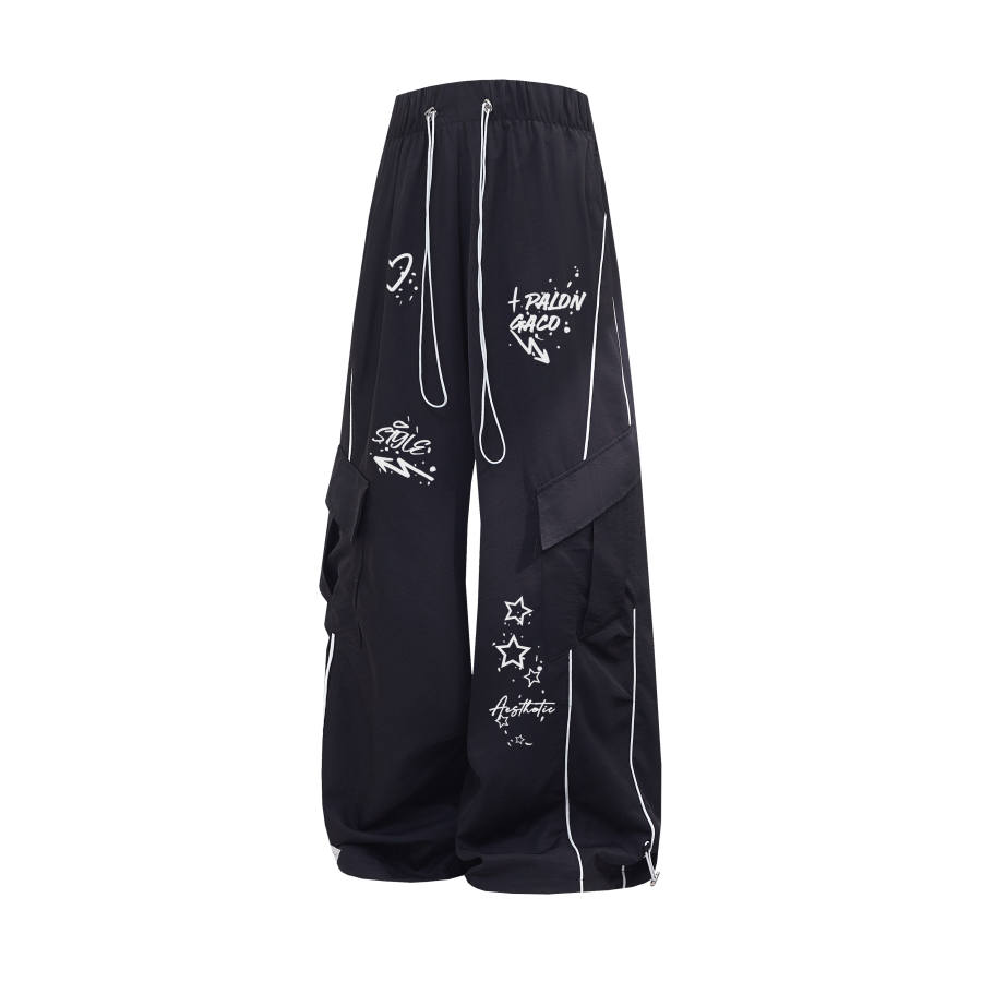 PAL ONGACO Casual Pants Unisex Thin Wide Leg Pants