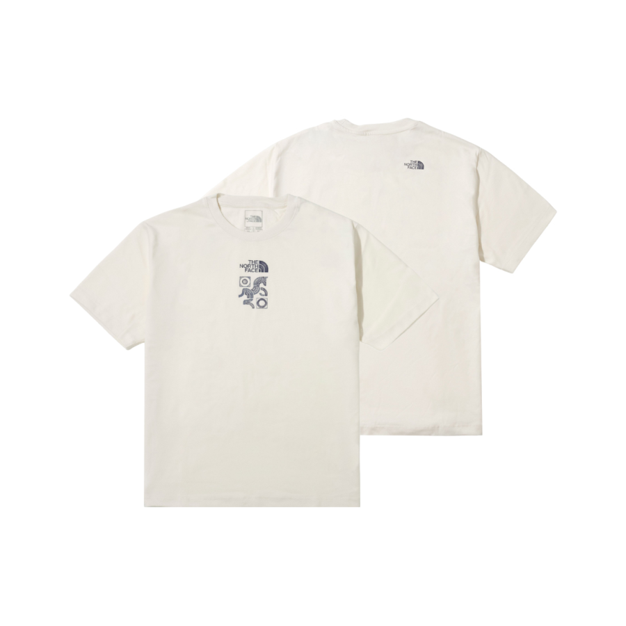 THE NORTH FACE T Shirts Unisex QLI/Dune White Crew Neck Moderate